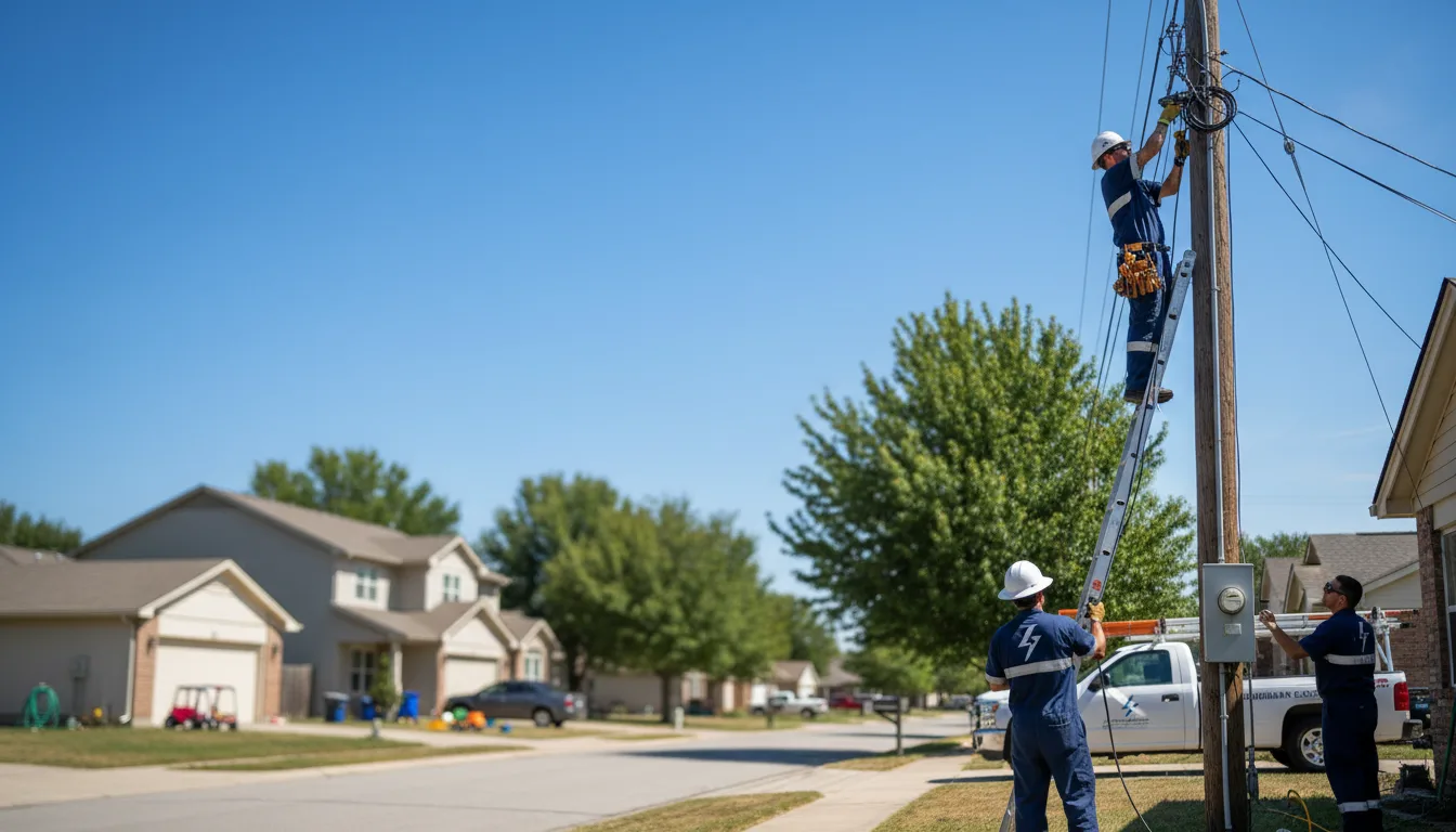Residential electrician providing installation services in Dequincy, LA